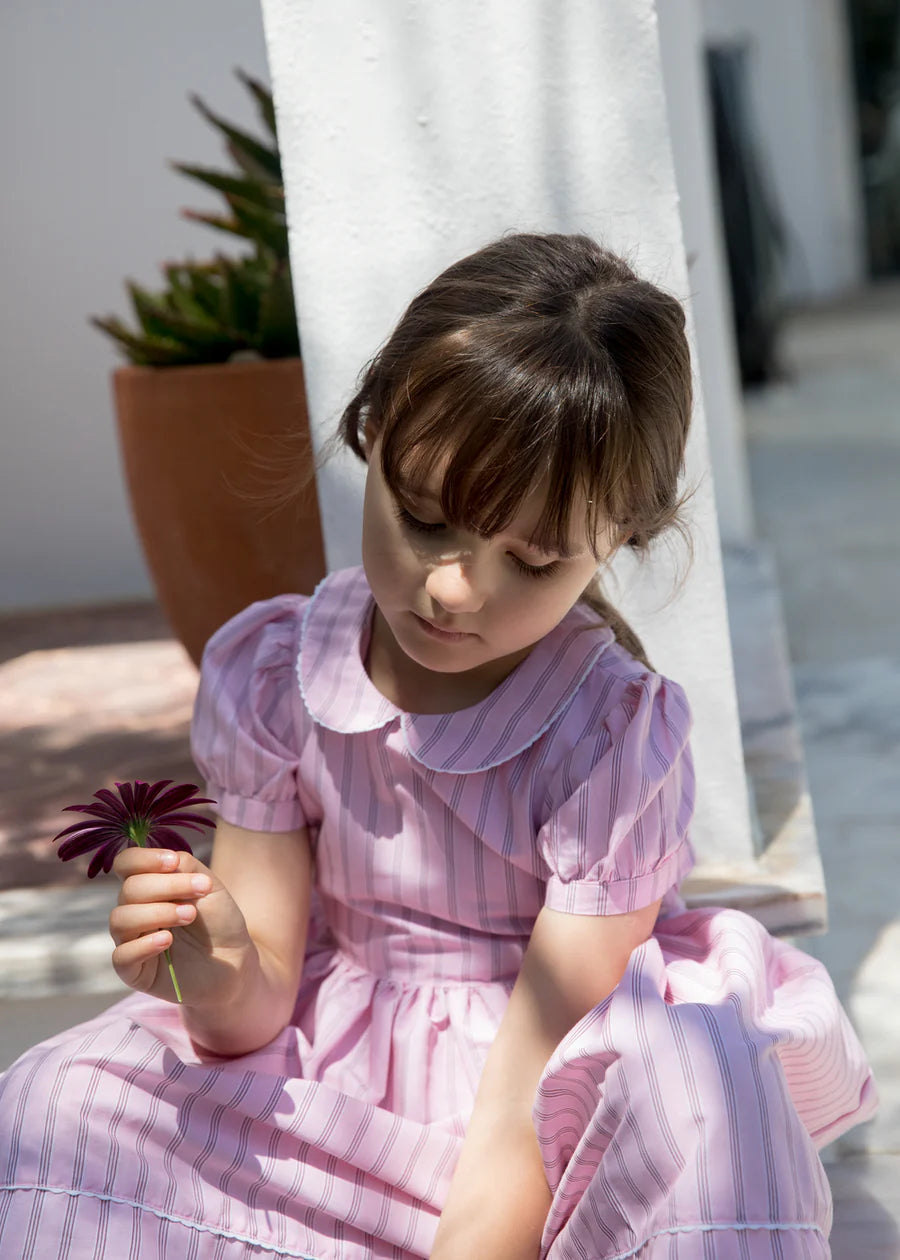 Darcel - Dress, Bonbon Pink Stripes