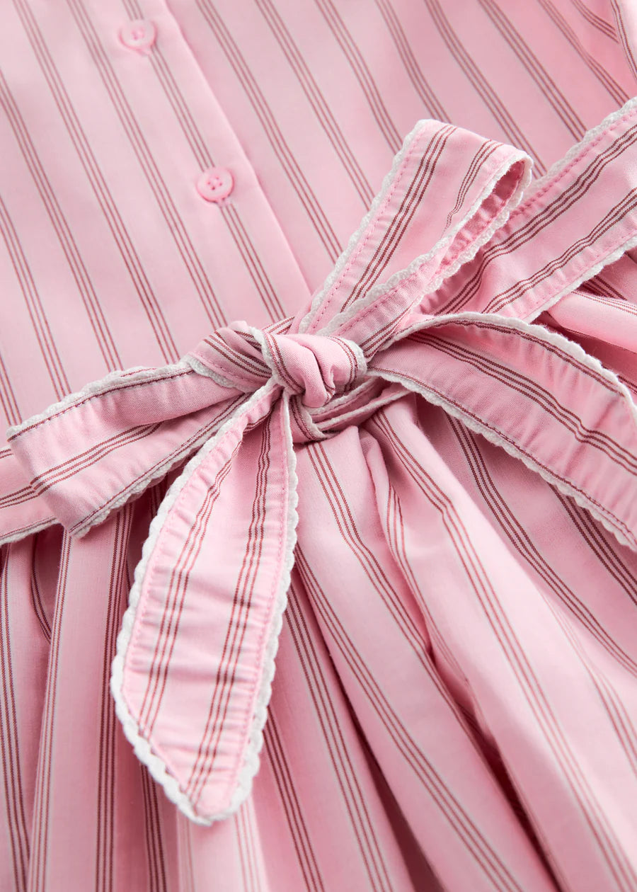 Darcel - Dress, Bonbon Pink Stripes