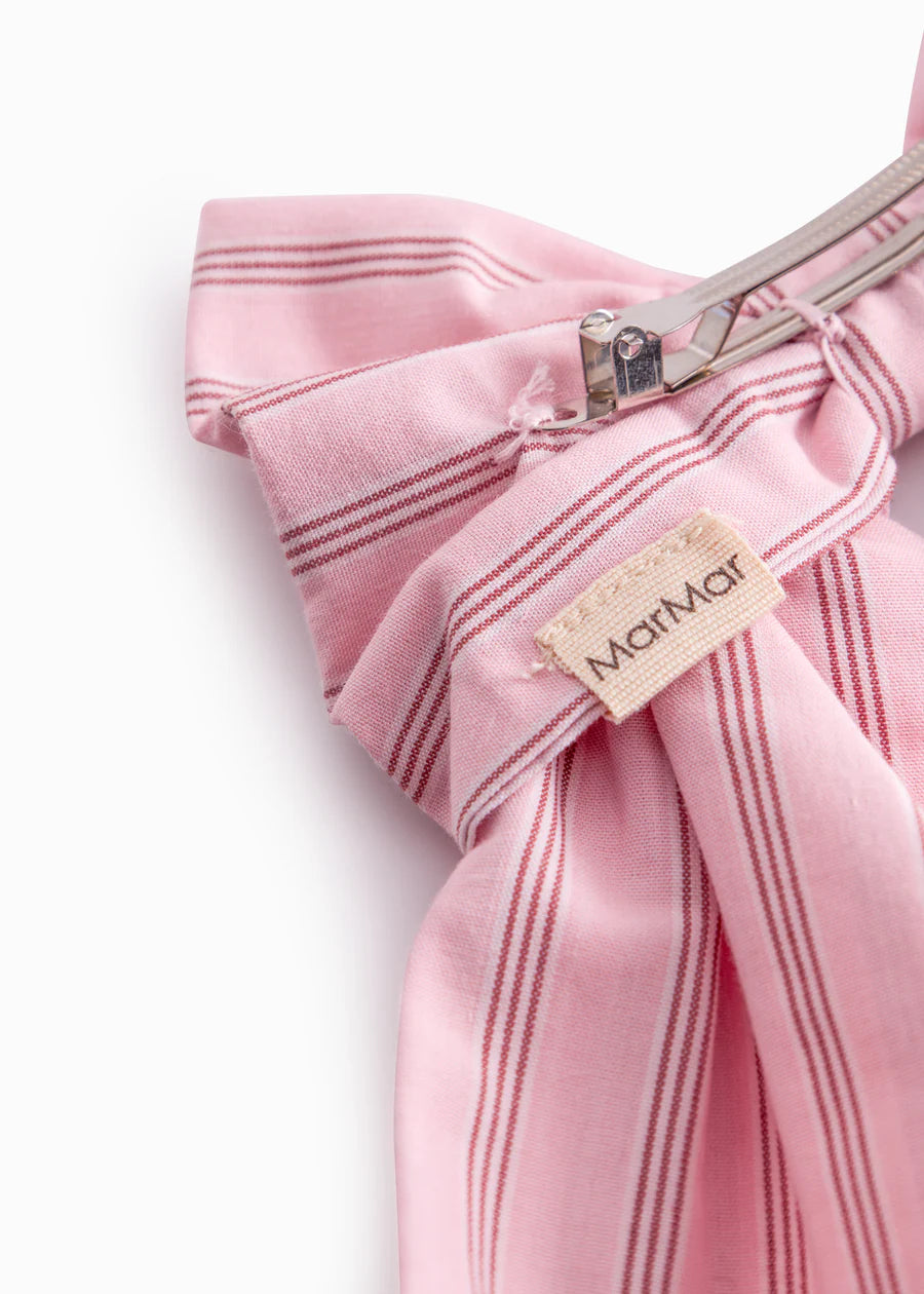 Alina L - Hair clip, Bonbon Pink Stripes