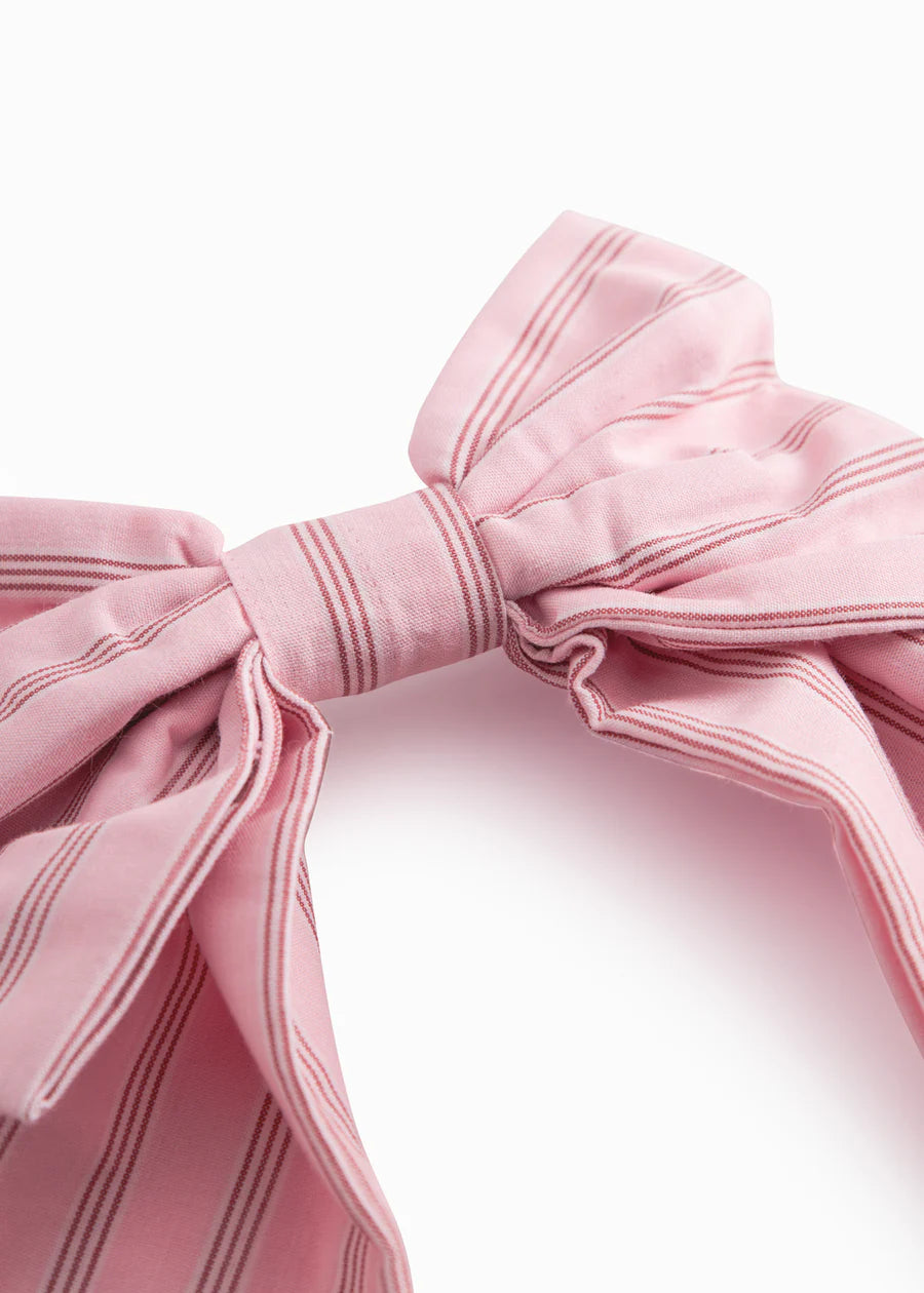 Alina L - Hair clip, Bonbon Pink Stripes