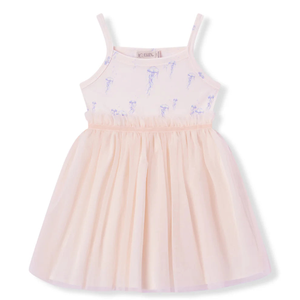 Sunset Jellyfish Cotton Stretch Ballet Dress