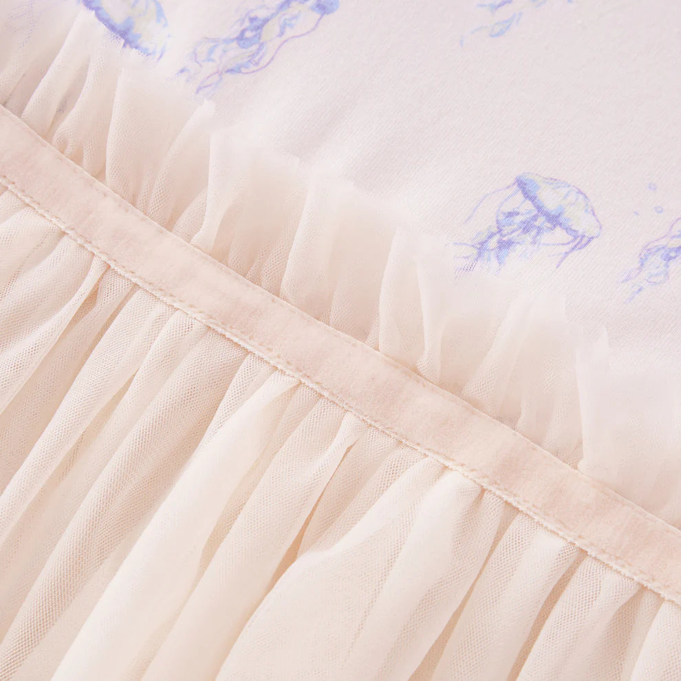 Sunset Jellyfish Cotton Stretch Ballet Dress